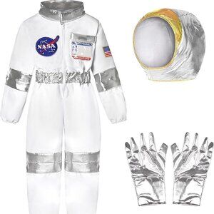 Kids Astronaut Costume - White and Silver
